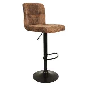Lot de 2 Chaises de Bar Dowtown 93cm Marron