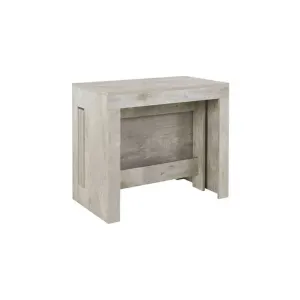 Dmora Console extensible: bois grisé effet béton