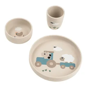 Coffret repas Stick&Stay Tiny farm Sable