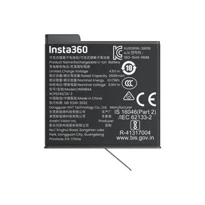 Insta360 X6 Xtreme Battery Camera battery