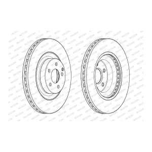 FERODO DDF1905C-1 Disque de frein