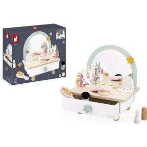 Coiffeuse de table Licorne et accessoires