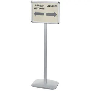 Présentoir de documents sur pied, vertical ou horizontal