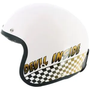 Casque jet Helstons DEVIL Blanc