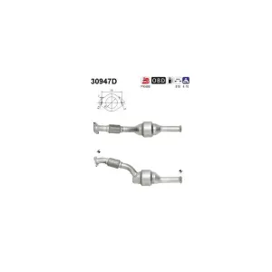AS Catalyseur pour RENAULT: Espace (Ref: 30947D)