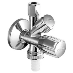 Schell Robinet d'angle combiné COMFORT avec fermeture éclair, avec ASAG 3/8 chromé (035440699)