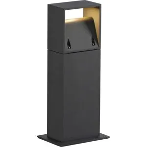 Logs 40 Borne, Carré, Anthracite, 6w Led, 3000k