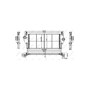 Intercooler, Échangeur Nrf 30432 Renault