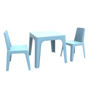 Ensemble Julieta Enfant 1 Table 2 Chaises Polyprop. Bleu