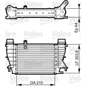 VALEO Intercooler, échangeur pour RENAULT: Modus, Clio (Ref: 818251)