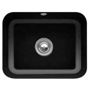 V&B; Évier sous-plan Cisterna 60C avec garniture vidage, commande manuelle, CeramicPlus chromite ;…