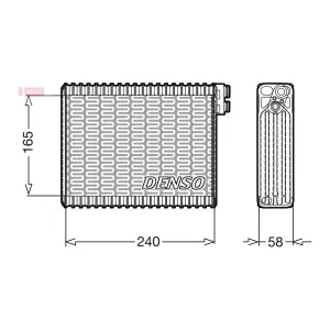 DENSO DEV21004 Évaporateur de climatisation