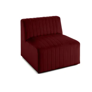 Nova - module d'assise - en velours - rouge