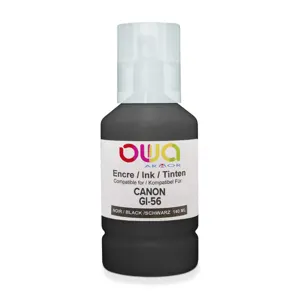 Bouteille D'encre Compatible Canon Gi-56 - Noir