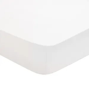 Drap housse studio coton blanc