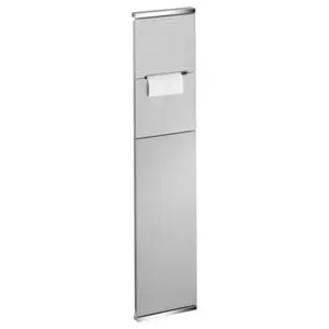 Keuco module WC 2000 Plan Integral charnière à droite, chromé / laqué blanc