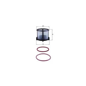 KNECHT FILTER Filtre à carburant (Ref: KX 72D2)
