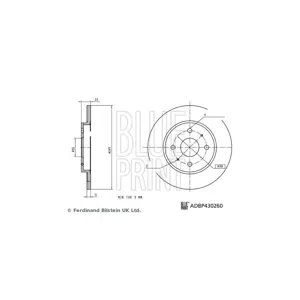 Blue Print Disques de frein pour BYD: DOLPHIN (Ref: ADBP430260)