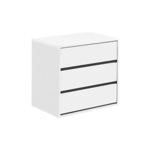 Dmora Commode effet bois blanc 60x44 cm
