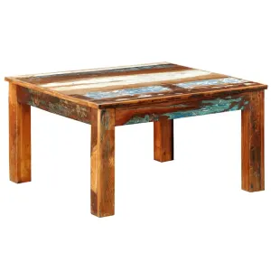 Table basse carree bois de recuperation