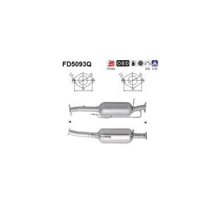 AS FD5093Q Filtre à particules