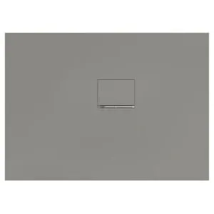 V&B; Bac à douche Squaro Infinity 110x80x4cm, gris, angle installation à droite contre mur ; Viller…