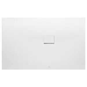 V&B; Bac à douche Squaro Infinity 170x80x4cm, anthracite, angle installation droite contre mur ; Vi…