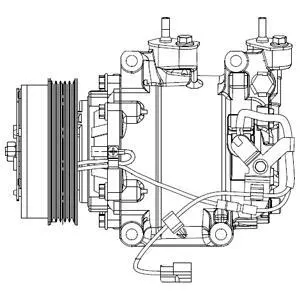 DELPHI Compresseur, climatisation pour HONDA: Jazz (Ref: CS20510)