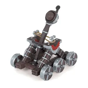 Catapulte rouge figurine