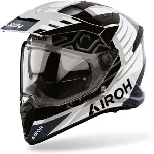 Casque intégral Airoh BADX-X CUBE Gris brillant