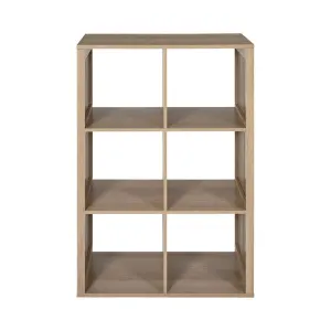 Étagère Modulable 6 Cases Klaus 99cm Marron