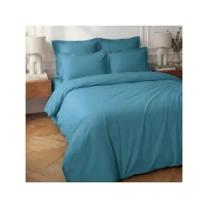 Housse de couette en percale coton SOFT PERCALE - Cobalt - 240x220 cm