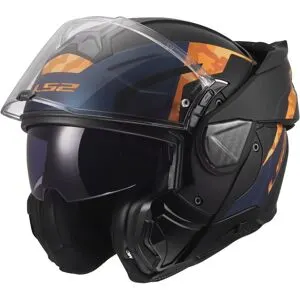 Casque modulable LS2 FF910 ADVANT II - GLIDE Black/orange