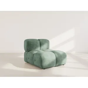 Grace - module d'assise en velours texturé - vert