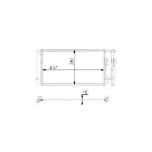 MAHLE AC 63 000P Condenseur, climatisation