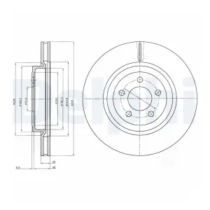 DELPHI Disques de frein (Ref: BG9050)