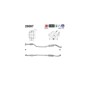 AS Catalyseur pour MAZDA: MX5 (Ref: 25097)