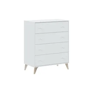 Dmora Commode effet bois blanc 78x40 cm