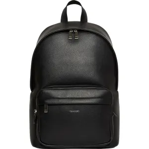 Calvin Klein Raised Logo Round Backpack - Black