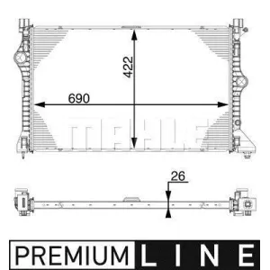 MAHLE CI 222 000P Intercooler