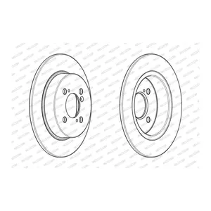 FERODO Disques de frein pour SUZUKI: Swift (Ref: DDF2071C)