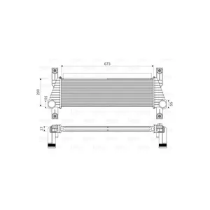 VALEO Intercooler, échangeur pour FORD: Ranger (Ref: 818352)