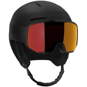 Salomon  - Osmo Black Sigma Poppy Red - L - Casque de ski avec visière