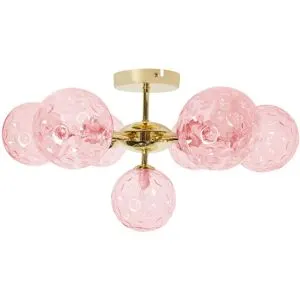 Plafonnier Anadyr Verre Rose