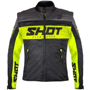 Veste enduro Shot SOFTSHELL 2024 Noir/Neon Jaune