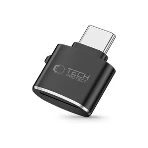 Tech-Protect UltraBoost Type-C Micro SD/TF Card Reader - Noir