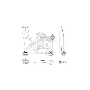 FEBI BILSTEIN Triangle de suspension pour TOYOTA: RAV4 (Ref: 187784)