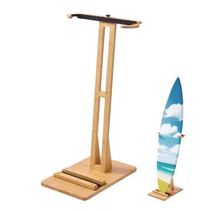 VEVOR Support vertical pour planches de surf, support pour rangement et exposition en bois, réglabl…