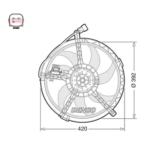 DENSO Ventilateur de refroidissement du moteur pour MINI: MINI (Ref: DER05009)