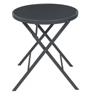 Table de Jardin Pliable Elba 71cm Gris